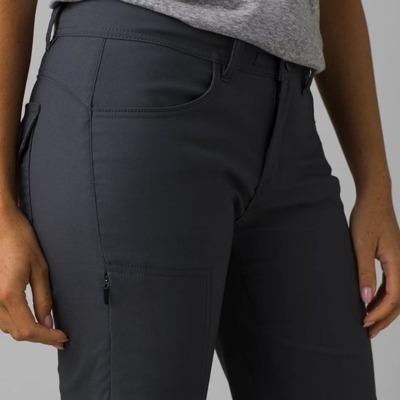 Prana Halle Hiking Convertible Pant in Coal Gray (Short Inseam) Size 12 NWT - Picture 3 of 13